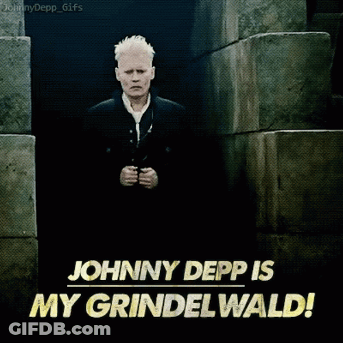 Johnny Depp Is My Gellert Grindelwald GIF