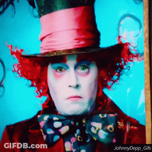 Johnny Depp Mad Hatter From Alice In Wonderland GIF