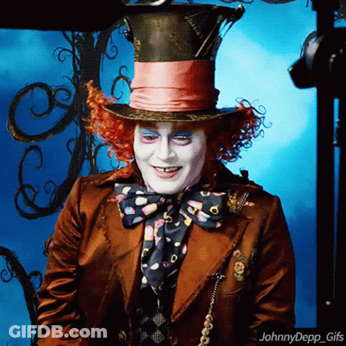 Johnny Depp Mad Hatter GIF