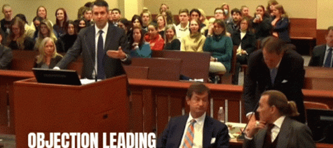 Johnny Depp Trial Objection Leading GIF