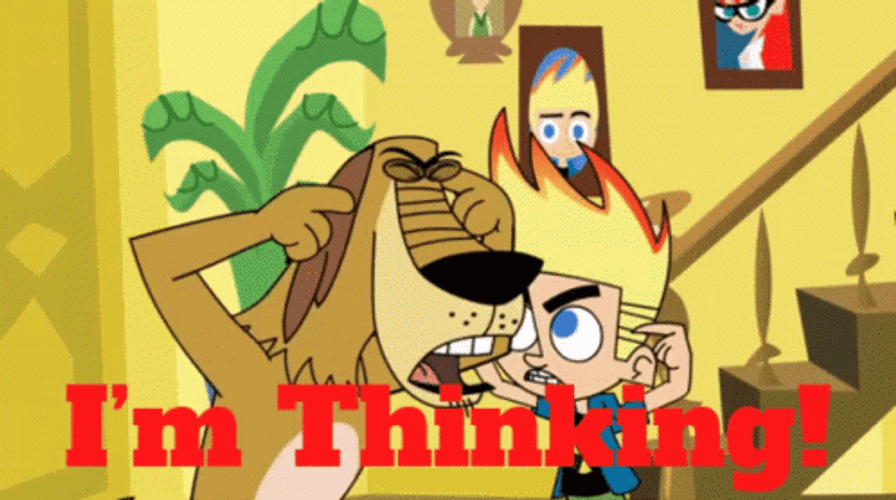 Johnny & Dukey Thinking GIF