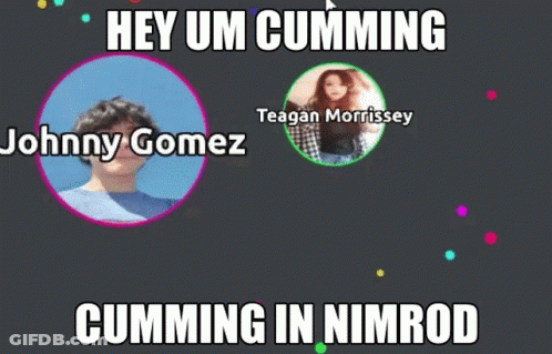 Johnny Gomez And Teagan Morrissey Saying Hey Um Cumming GIF
