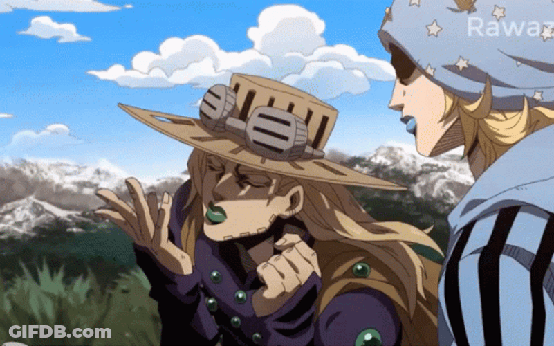 Johnny Joestar And Gyro Zeppeli GIF