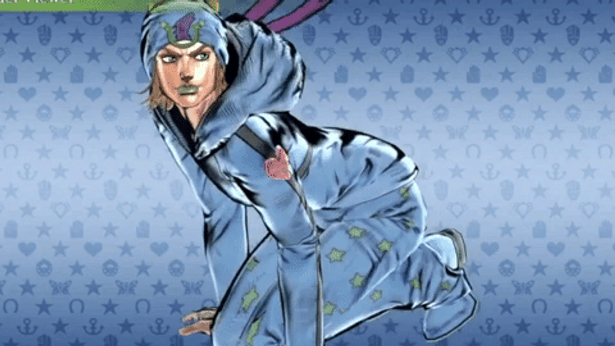 Johnny Joestar Crouching GIF