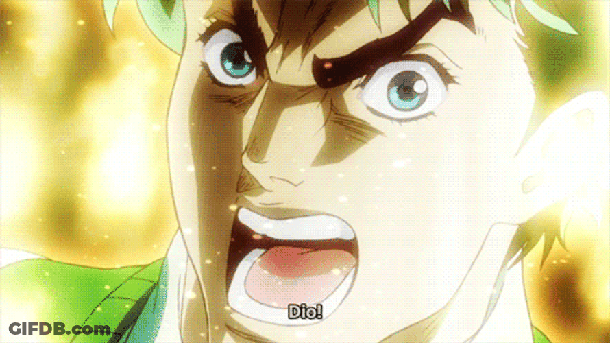 Johnny Joestar Dio Brando GIF