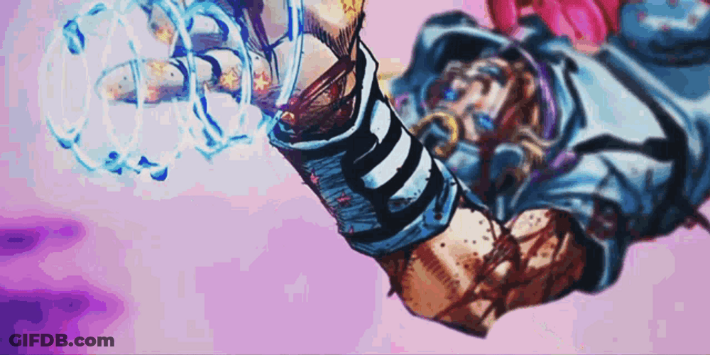 Johnny Joestar Fighting GIF