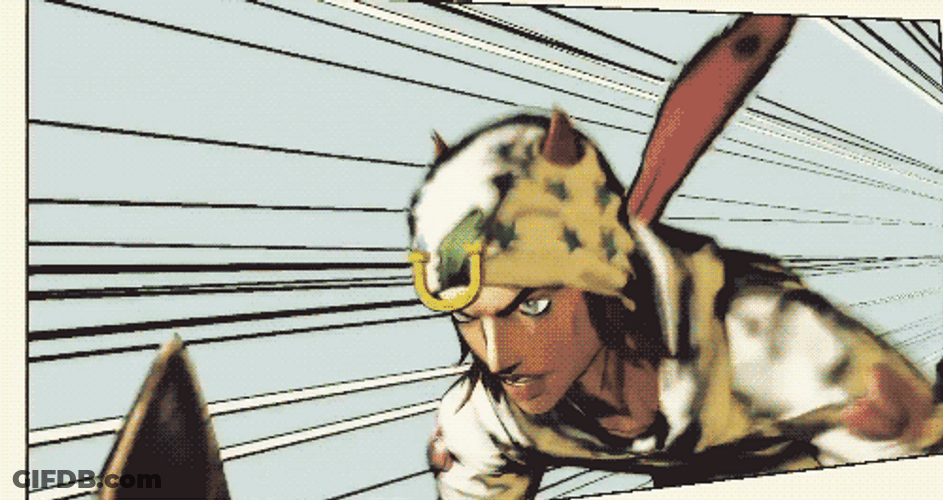 Johnny Joestar Fighting With Enemies GIF