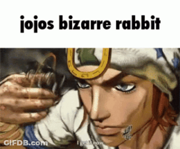 Johnny Joestar Jojo's Bizarre Rabbit GIF
