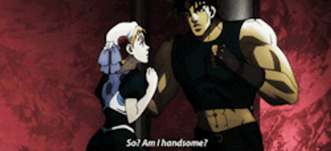 Johnny Joestar Joseph  Am I Handsome GIF