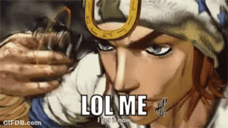 Johnny Joestar Lol Me GIF