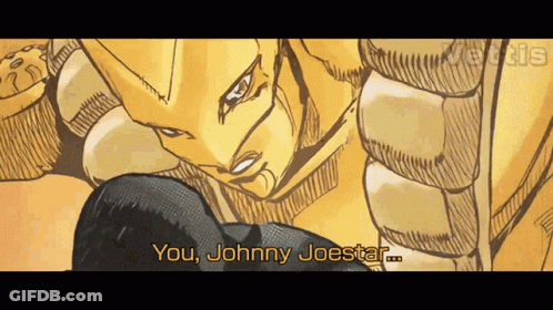 Johnny Joestar Words GIF