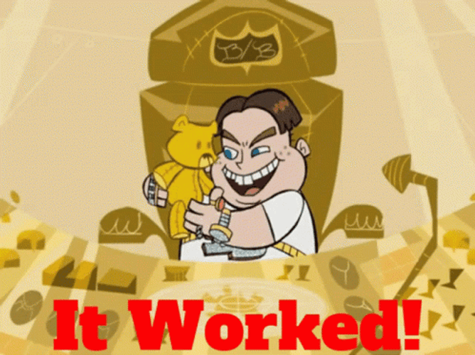 Johnny Test It Worked GIF