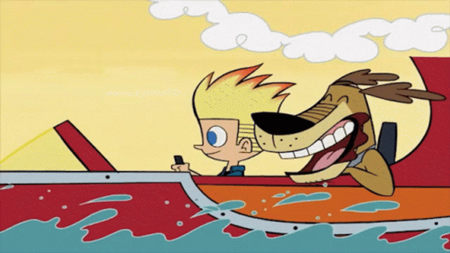 Johnny Test Motorboat GIF