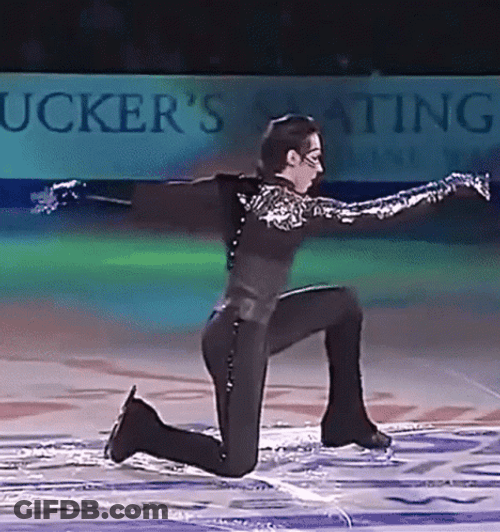 Johnny Weir Ice Skating GIF