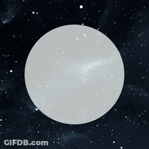 Join Our Celestial Orange Letters Poster GIF