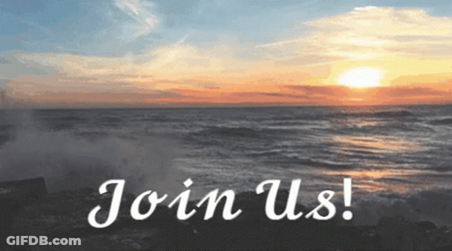 Join Us Amazing Ocean Sunrise View GIF