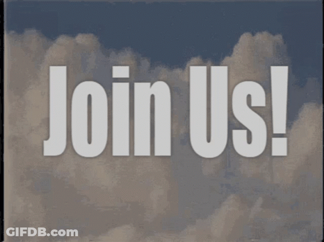 Join Us Cotton Cloud Blue Sky GIF