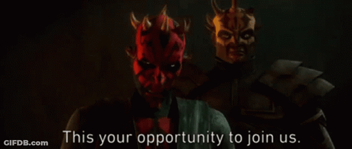 Join Us Darth Maul Star Wars GIF