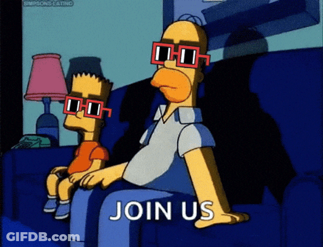 Join Us Homer Meme GIF