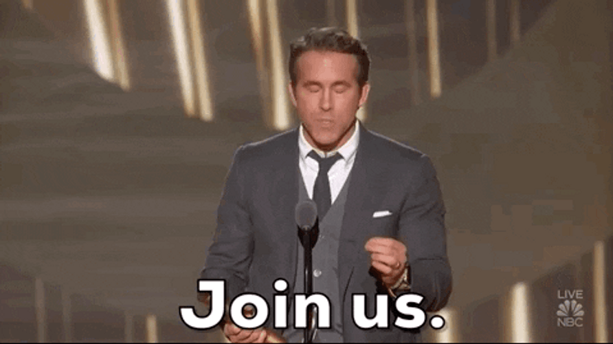 Join Us Ryan Reynolds Speech GIF