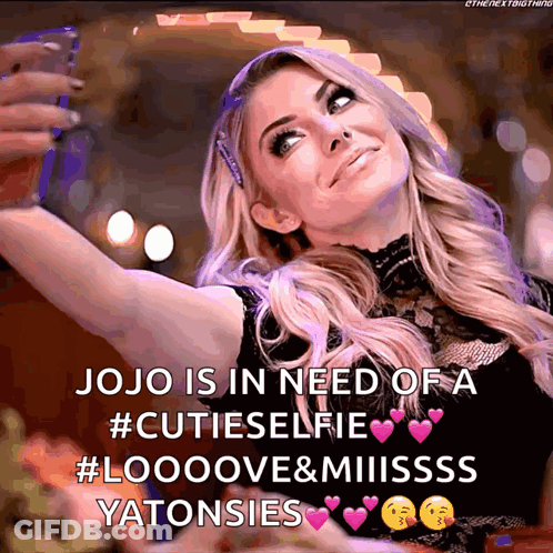 Jojo Is In Need Of A #Cutieselfie #Loooove & Miiiisss Yatonsies GIF