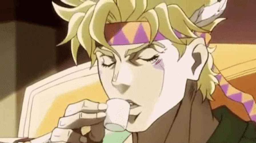 Jojo Joseph Joestar Drinking Tea GIF