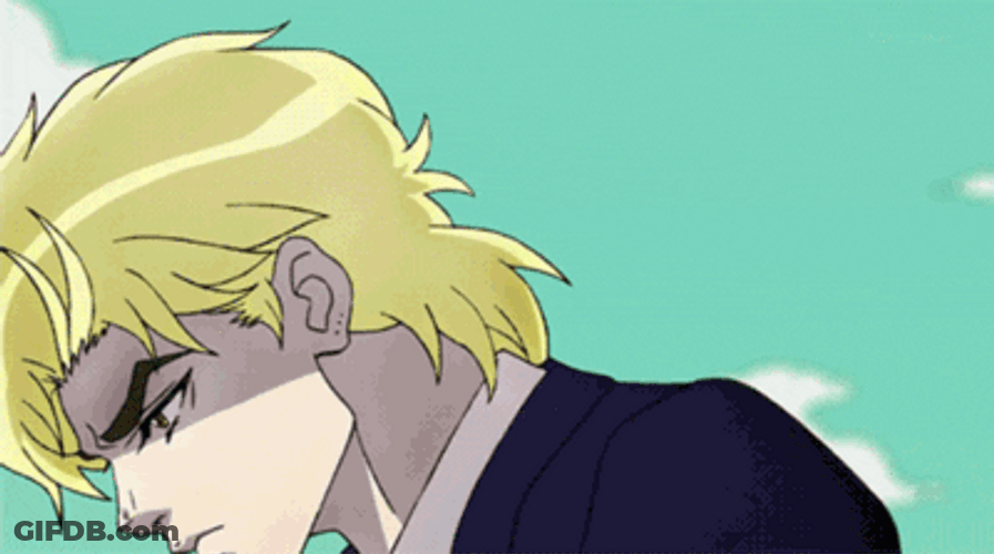 Jojo's Bizarre Adventure Dio Brando Angry GIF