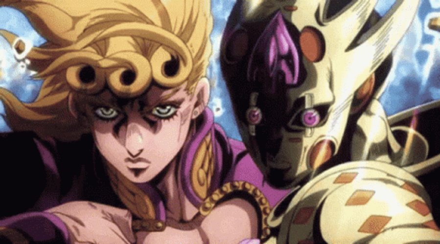 Jojo's Bizarre Adventure Giorno And Gold Experience Requiem GIF