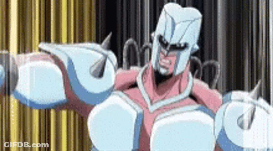 JoJo's Bizarre Adventure Hit The Nut Button GIF