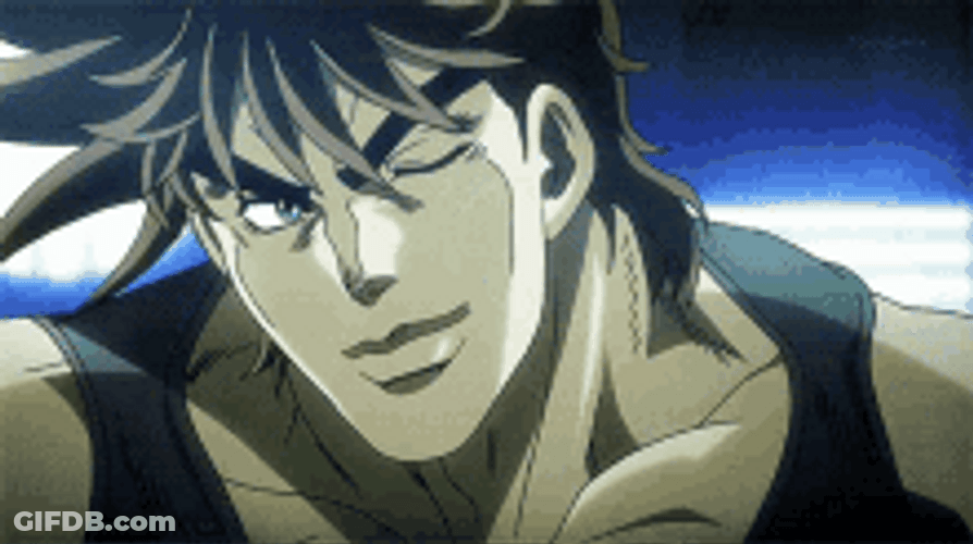 JoJo's Bizarre Adventure Joseph Joestar Peace Sign GIF