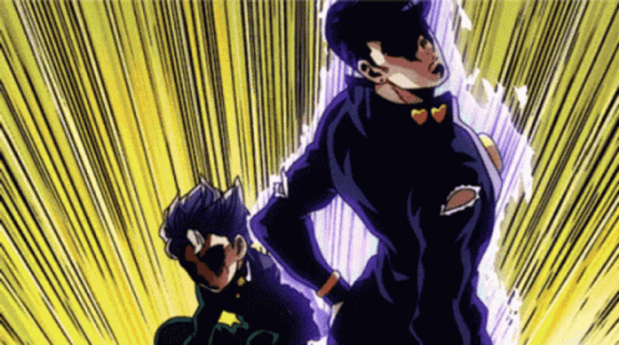 Jojo's Bizarre Adventure Josuke And Koichi Tandem GIF