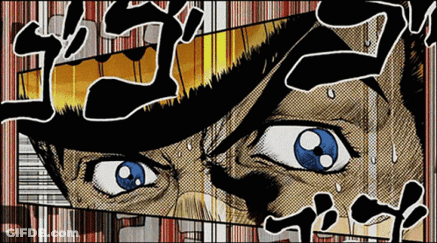 Jojo's Bizarre Adventure Josuke's Eyes Close Up GIF