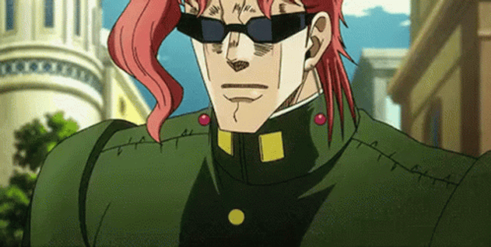 Jojo's Bizarre Adventure Kakyoin Removes Sunglasses GIF