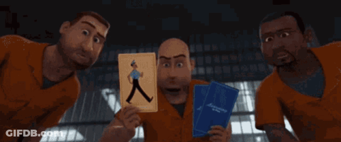 Jojo's Bizarre Adventure Poster Surrounded By Men GIF