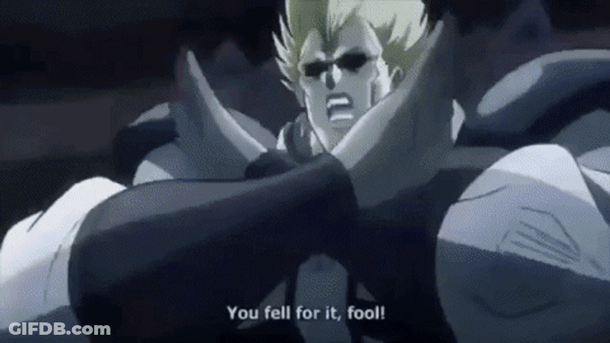 Jojo's Bizarre Adventure Thunder Cross Split Attack GIF