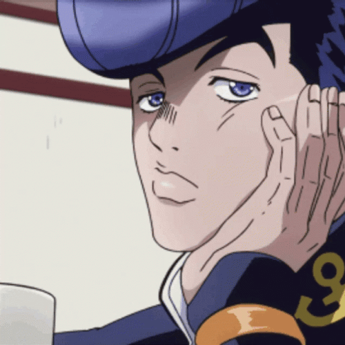 Jojo's Bizarre Josuke Higashikata  Sipping Tea GIF