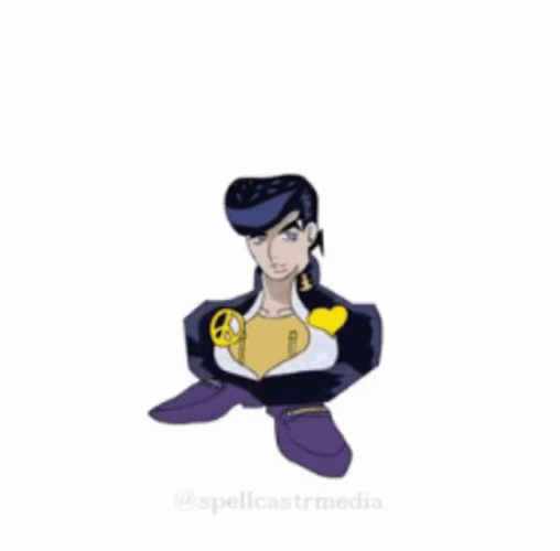 Jojo's Bizarre Josuke Walking Without Legs GIF