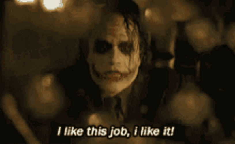 Joker  Arthur Fleck  Clown I Love My Job Sarcastic GIF