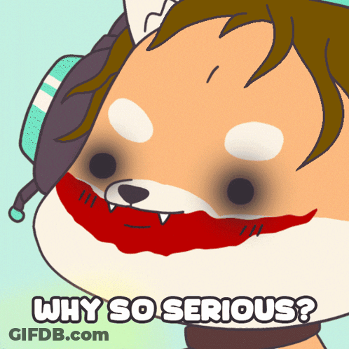 Joker Dog With Why So Serious GIF