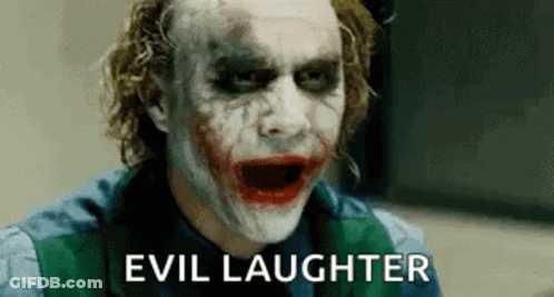 Joker Evil Laughter Funny Face GIF