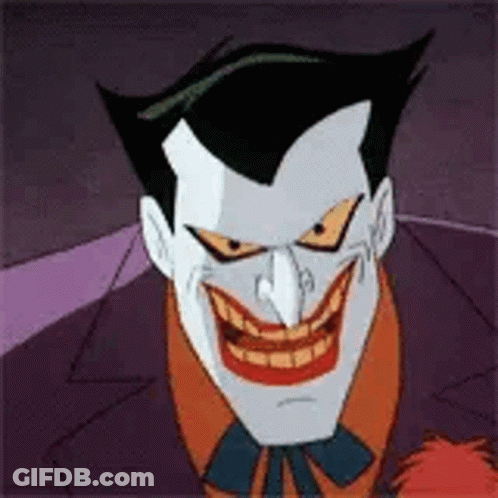 Joker From Batman Animated Series Smiling GIF