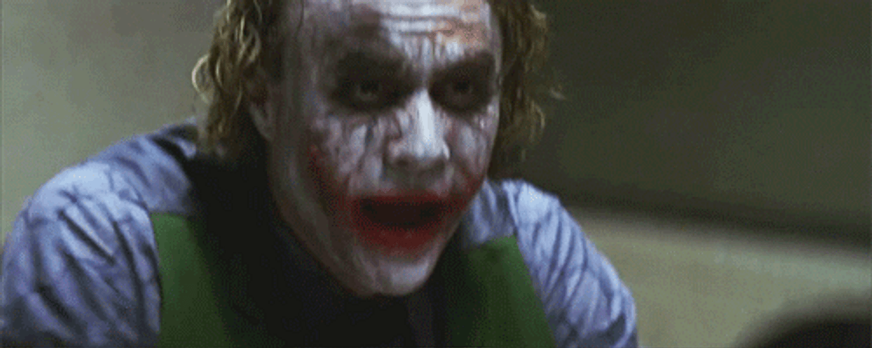 Joker Happily Screaming GIF