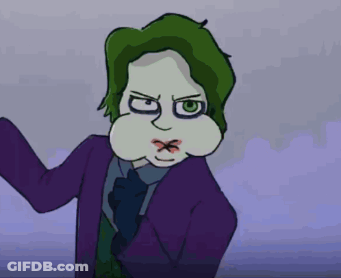 Joker In Purple Coat GIF
