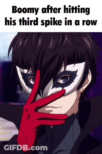 Joker In Red Glove Making Peace Sign GIF