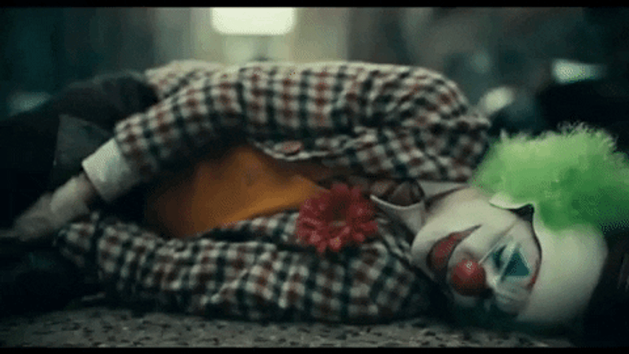 Joker Lying And Freezing GIF