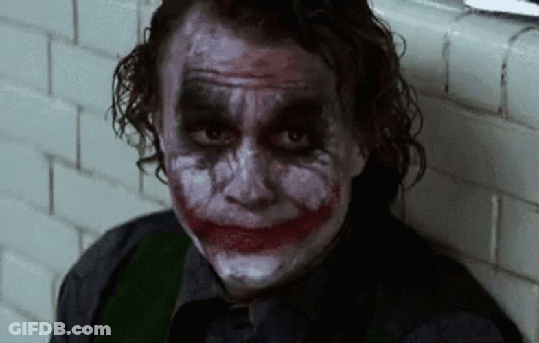 Joker Making Meh Face GIF