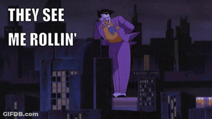 Joker On Train They See Me Rollin GIF