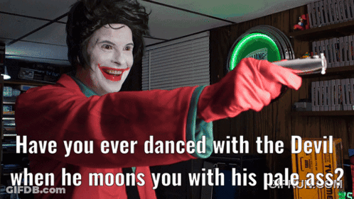 Joker Pointing Gun Have You Ever Danced With The Devil GIF