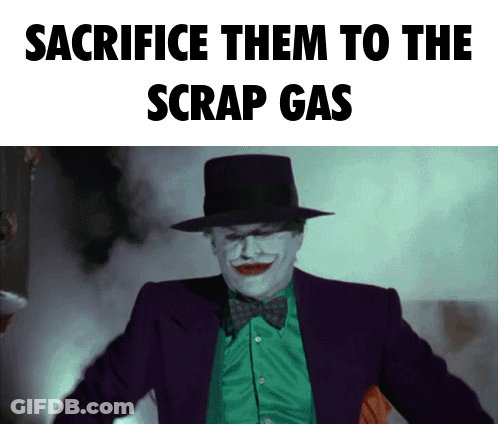Joker Saying Sacrifice Them To The Scrap Gas GIF