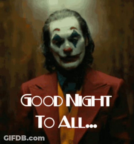 Joker Says Good Night To All GIF